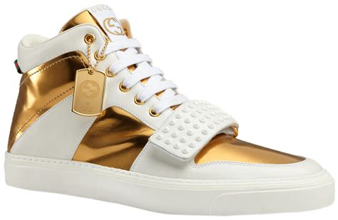 gucci metallic leather shoes|white gucci shoes men.